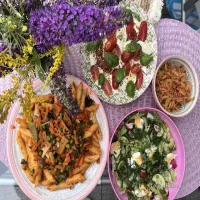 Wegetariański zestaw obiadowy