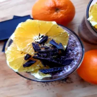 Czekoladowo pomarańczowy pudding chia. Pyszne śniadanie lub deser.