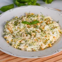 Sałatka z pora i jajek