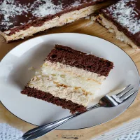 Ciasto kawowe z bezą kokosową