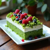 Przepis na ciasto leśny mech na dużą blachę z serkiem mascarpone