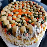 Sałatka leśna polana - krok po kroku