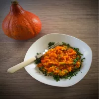 Przyszła jesień. Pyszne dyniowe leczo z kaszą bulgur.