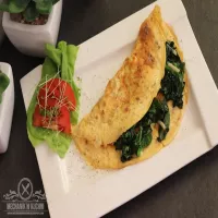 Omlet z szpinakiem