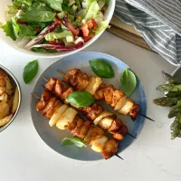 Szaszłyki drobiowe w sosie BBQ