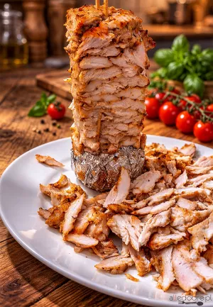 Domowy kebab drobiowy z piekarnika