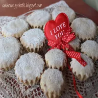 Kruche babeczki z nutą pomarańczy i nadzieniem jabłkowym