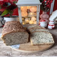 Szybki chleb bez wyrabiania mieszany łyżką