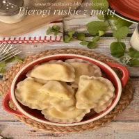 Pierogi ruskie z miętą - kuchnia podkarpacka