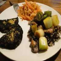 Seleryba z dzikim ryżem i kichi