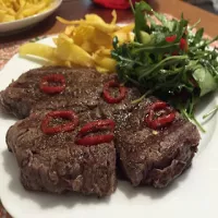 Stek z antrykotu (grilla elektryczny)