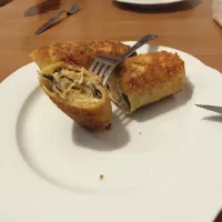 Krokiety z pieczarkami i żółtym serem