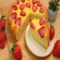 Rewelacyjne ciasto z budyniem i truskawkami