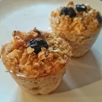 Szarlotkowe muffiny owsiane