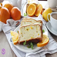 Pomarańczowa babka z białek