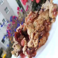 owoce pod kruszonką z airfryer...