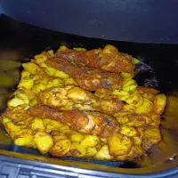 kurczak z ziemniakami z airfryer...