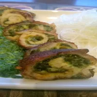 Mini roladki schabowe ze szpinakiem i serem