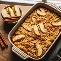 Ryż Zapiekany z Jabłkami i Cynamonem – Jesienny Deser, Który Otula!