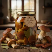 Grzyby Marynowane (Maślaki/Prawdziwki) – Klasyczny Przetwór na Zimę