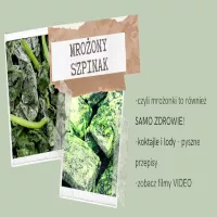 Mrożony szpinak w koktajlach, samo zdrowie!