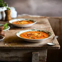 Zupa krem z pieczonych, letnich warzyw