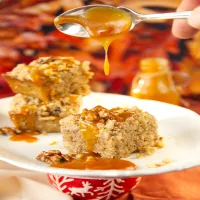 CIASTO BANANOWE Z ORZECHAMI I KARMELEM