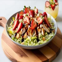 Sałatka z kurczakiem i truskawkami