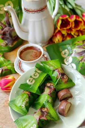 Pistacjowe pralinki EGO – nowość od Vobro