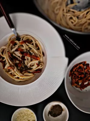 Carbonara z Ricottą, kremowa wersja klasyka