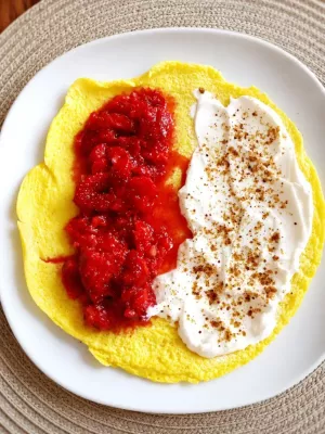 Omlet z truskawkami