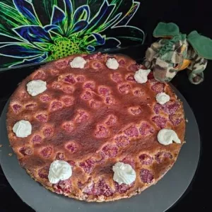 Tarta z malinami