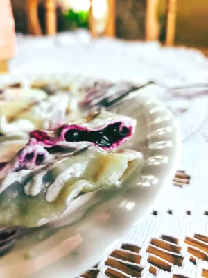 Pierogi z jagodami