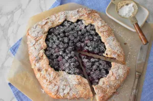 Tarta galette z borówkami