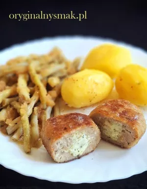 Kotlety mielone drobiowe z serkiem topionym