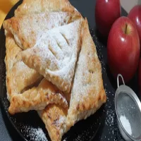 Rożki z ciasta francuskiego z jabłkami