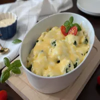 Brokuły zapiekane pod pierzynką