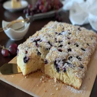 Ciasto jogurtowe z borówkami i kruszonką