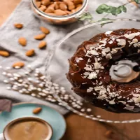 Migdałowa babka z nutellą