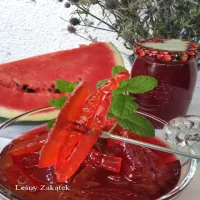 Malinowa skórka z arbuza