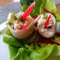 ŚLEDZIE NADZIEWANE SAŁATKĄ JAJECZNĄ