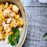 Sałatka z porem i kurczakiem