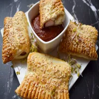 Parówki w cieście francuskim z sarepską