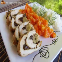 Roladki drobiowe z farszem pieczarkowym