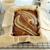 Chlebek bananowy z kawą i białą czekoladą