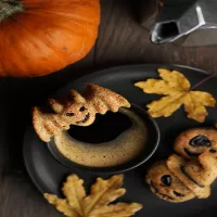 Strasznie kawowe ciasteczka na Halloween
