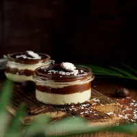 Deser bounty w słoiku