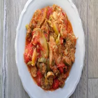 Warzywna potrawka z kabaczkiem w roli głównej