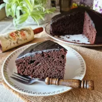 Murzynek z polewą czekoladową