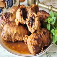 Roladki schabowe nadziewane śliwką i boczkiem